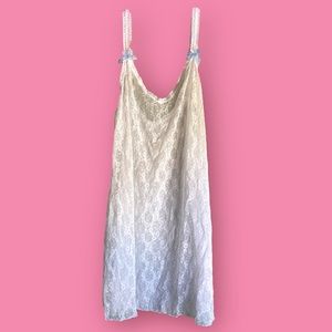 ✮y2k coquette white lace slip dress  ✮